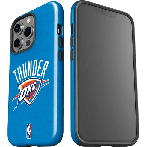 NBA OKC Thunder Distressed iPhone 15 Pro Impact Case
